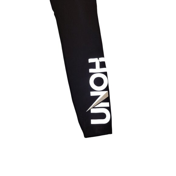 Nike Dri-Fit Black Leggings With UNOH Print Womens M workout running comfort - Picture 2 of 6